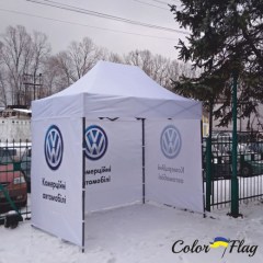 Палатка шатер с принтом для торговли и промо акции